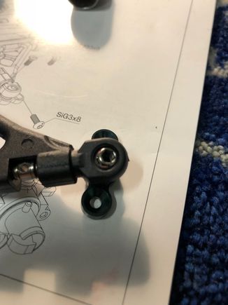 I have major binding here when the ball inserted.

New MRX6R kit.

I polished the ball but it didn't do much.

Can anyone help