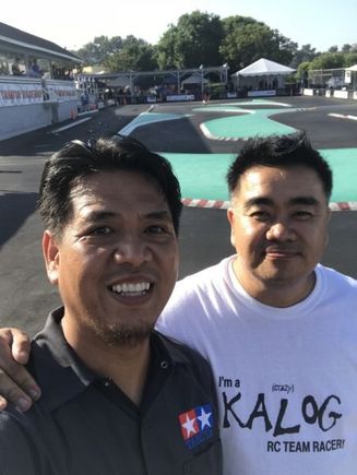 Our last selfie ever at the Tamiya track... good day, and good night...