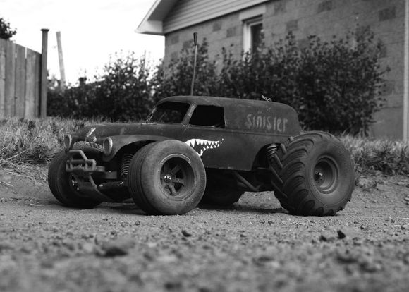 Sinister as it stands now. Pretty much a completed build. Loves Mud.