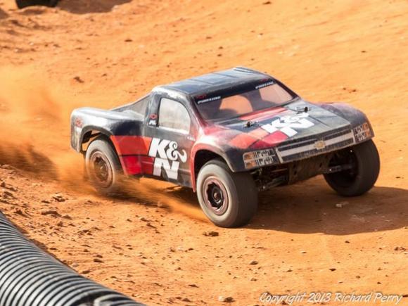 Uncle Dan blowing off the track