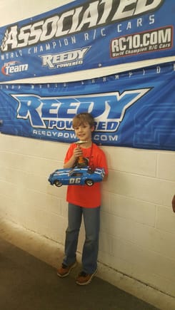 The kids first big event.  Thanks to Myron Kinnard and, Darkside CC, Team Associated and all the other sponsors of the race