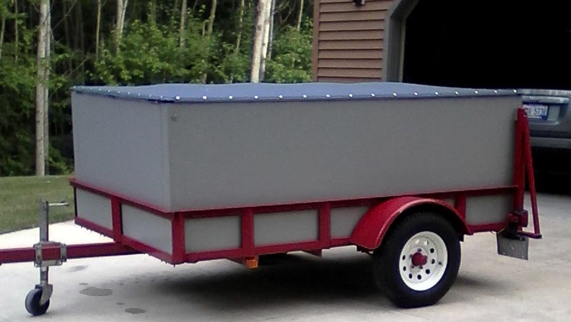 Custom built rc airplane trailer 5' x 8' with removable top/enclosure