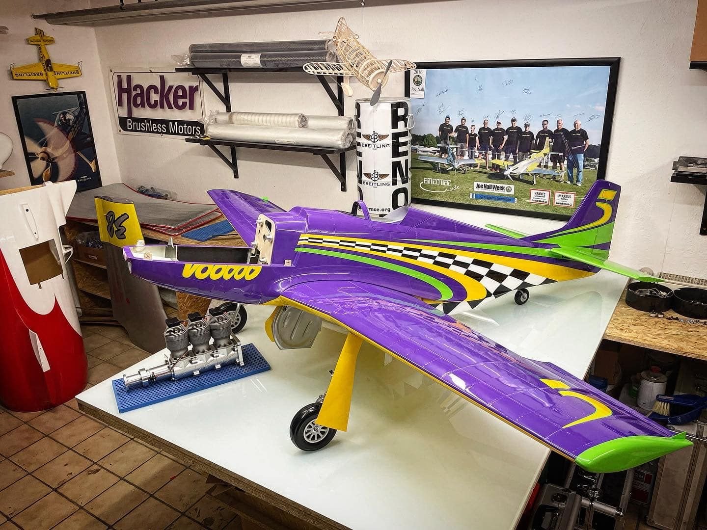 CARF P51 Voodoo RENO Racer powererd by a KOLM 230 3cyl. inline - Page 2 ...