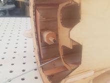 Dowel in bearing from antenna to the collar and pin yet to be installed.