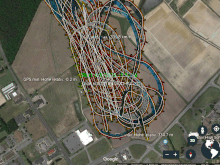 Full flight path over KAM Club in Kinston NC at recent jet meet.