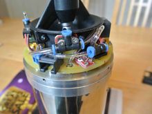 The RJ45 socket has its connections underneath the board and is held down lithesome acrylic glue