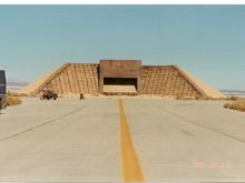 The A10 range backstop bunker - to catch the 30mm rounds when testing the Avenger