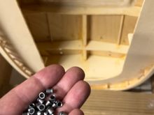 I still had space left to fill, so I used these Lead 22 Pellets I had laying around.  These pellets were flyers out of my pellet gun every time....