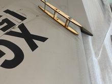 Pylon framework screwed to freshly drilled and tapped holes.