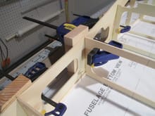 The blocks help spread the clamping load evenly.    