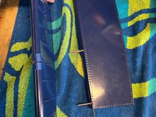 "marking" the flap for the slot.  I used this process for ALL cuts.