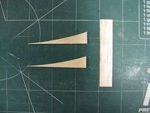 1/16" balsa ramp tail closeout component parts -
