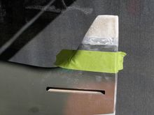 Used foam and thin glass for the 2''extension