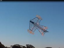 "Golden Winglet" at sunrise, premier flight.