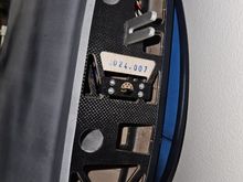 Wing connector in the wing. Handles clip onto the mounting frames. Contacts are LEMO 10 pole inserts (thanks Ruud).