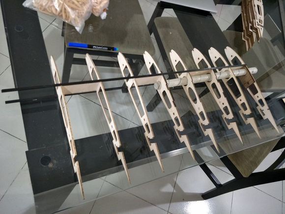 wing tube sleeve fits very well. Made from fiberglass and expoxy.