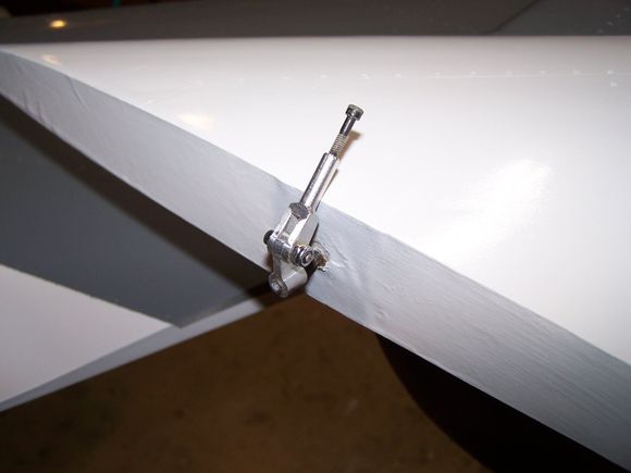 some of the nice linkages Vladimir machined for the plane