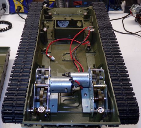 Mod to the battery tray to hold the new battery.