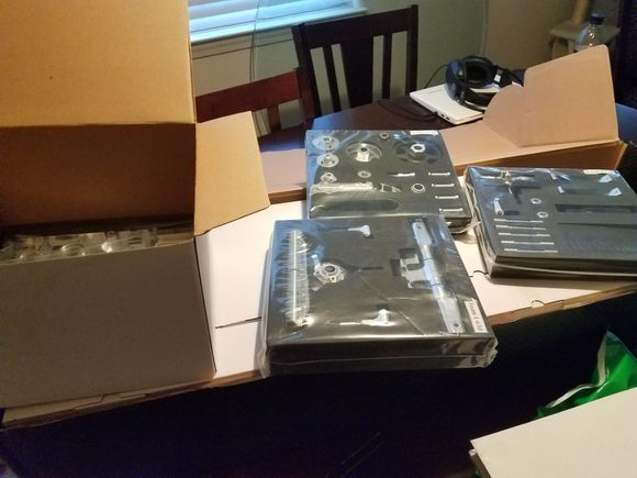 All the aluminum parts