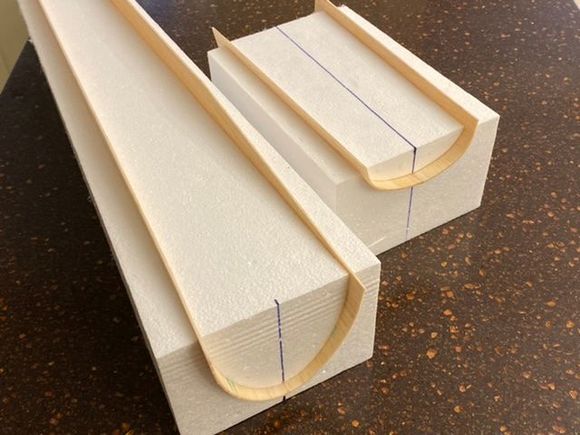 Moulding wet balsa 