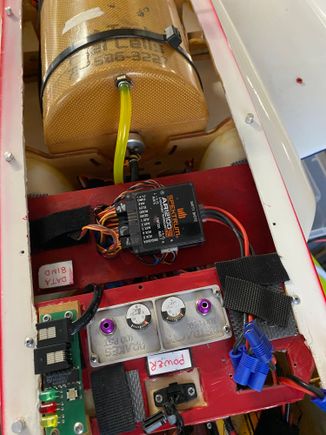 Air gaguages, composite tank and Spektrum equipment.