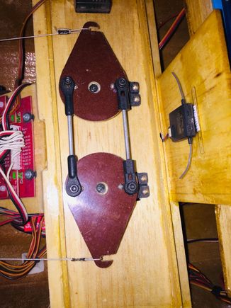 Unbreakable pull pull rudder system with Huge Leverage spanning almost 5” across