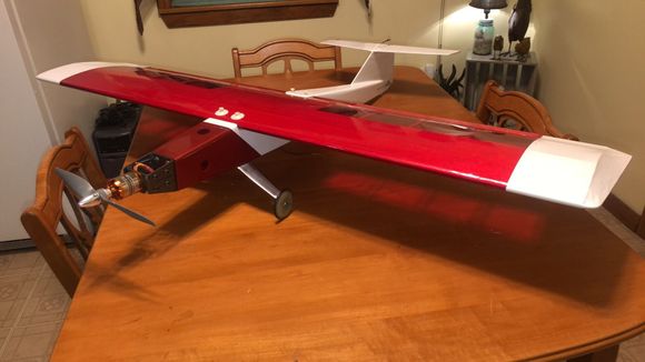 Was told this airframe was a Super T.  Converted it to Archie’s electric specs.  The elevator cable seems a bit loose, as I can move the surface with little pressure.  Has anyone got a set of plans that can shoot a pic so I can see how it is supposed to be set up?