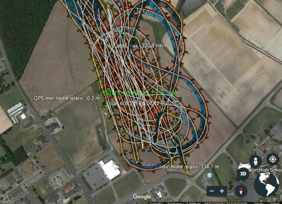 Full flight path over KAM Club in Kinston NC at recent jet meet.