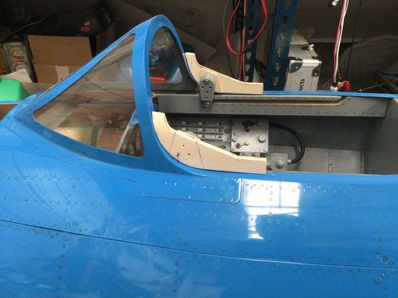 Rail needs to be parallel to the canopy lip. You can see on the right the tub has been sanded.