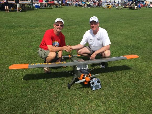 Chris Kramer after flying the Army Beaver at Fond du Lac.  He's now the proud owner of a kit!