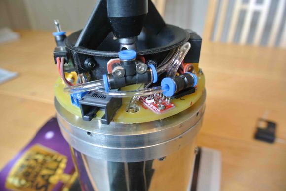 The RJ45 socket has its connections underneath the board and is held down lithesome acrylic glue