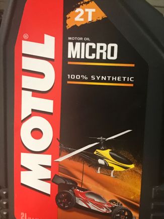 Been trying out this crud since late last season.
About $80 4 liters depending on where you get it.
    Of course, I still add the 2% to 3% castor.