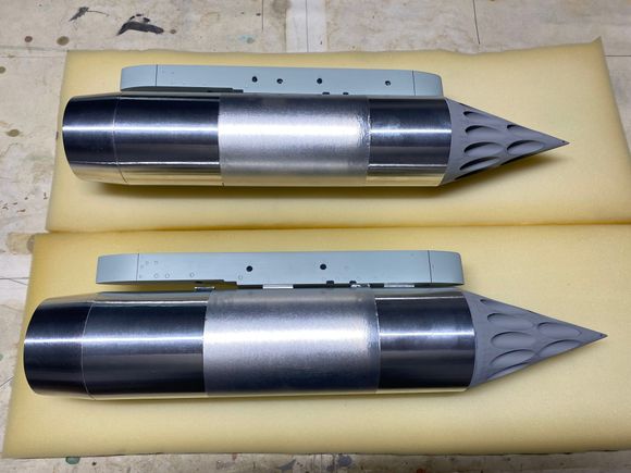 Flite Metal applied. Will be starting to work the aluminum grain soon.