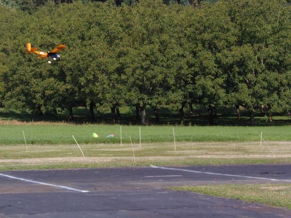 Gerard's model in flight. I built it.
