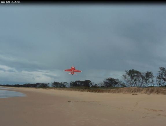 Lift off after sling shot.