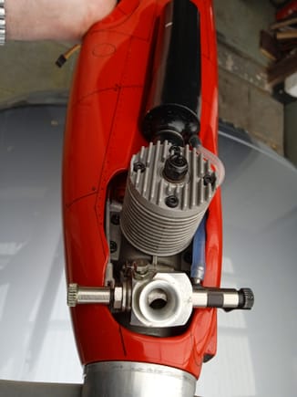 MVVS 3,5cc engine with MVVS tuned pipe.