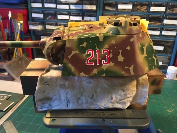 a stencil for the turret numbers 