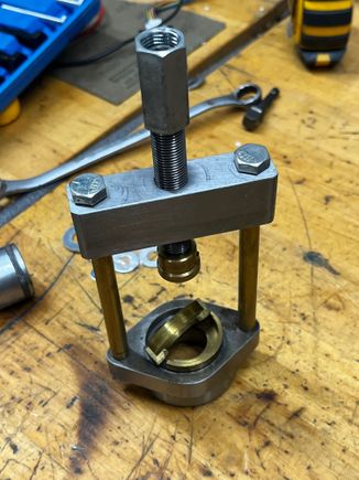 Layout of the home made hub puller