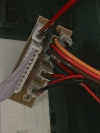 This circuit board connect to the control unit (MFU). 