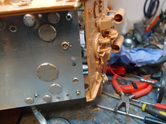 Now the tray is further forward need to fill this gap as the idlers can move this end will be less noticeable.