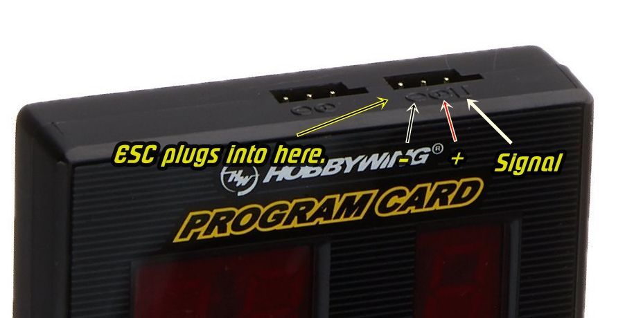 Help with using ESC program card - RCU Forums