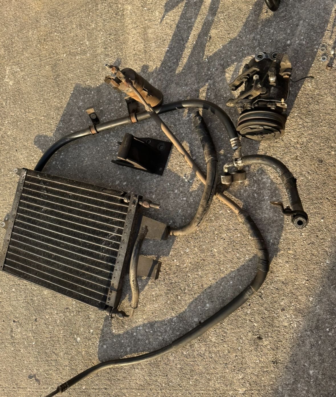 While I was under here I removed the non-function AC system. I�m keeping all the parts just in case.