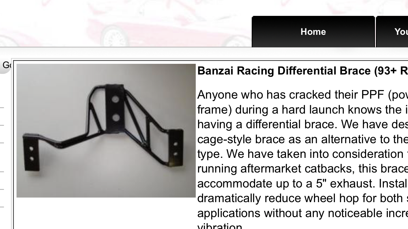 Drivetrain - Want to buy - Banzai Rear Diff Brace - New or Used - 1995 to 2002 Mazda RX-7 - Calgary, AB T1X0L3, Canada