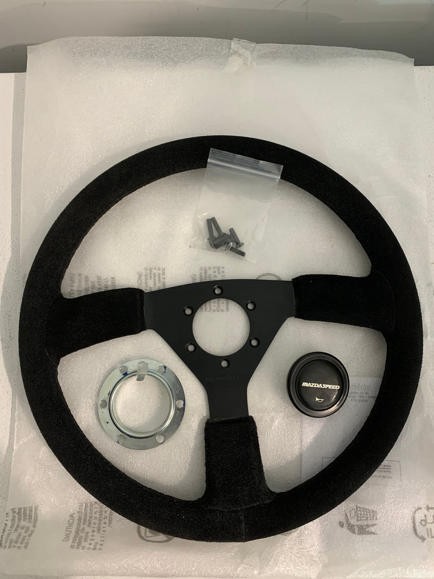 Accessories - Mazdaspeed Steering Wheel and Horn Button - Used - 1993 to 2002 Mazda RX-7 - Allentown, PA 18031, United States