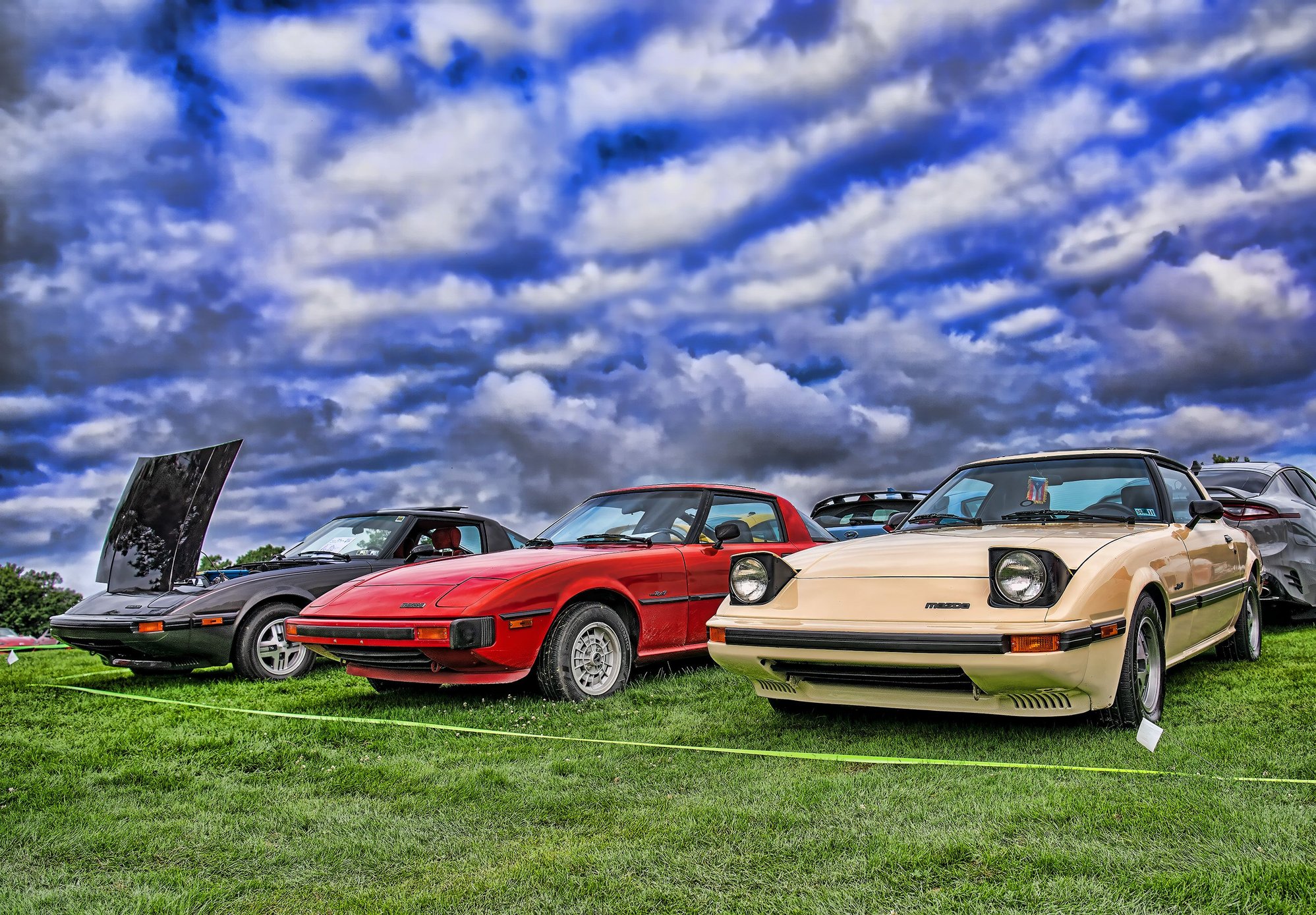 The sky wasn't quite that dramatic, but I like it. I bought my car new in February '84.