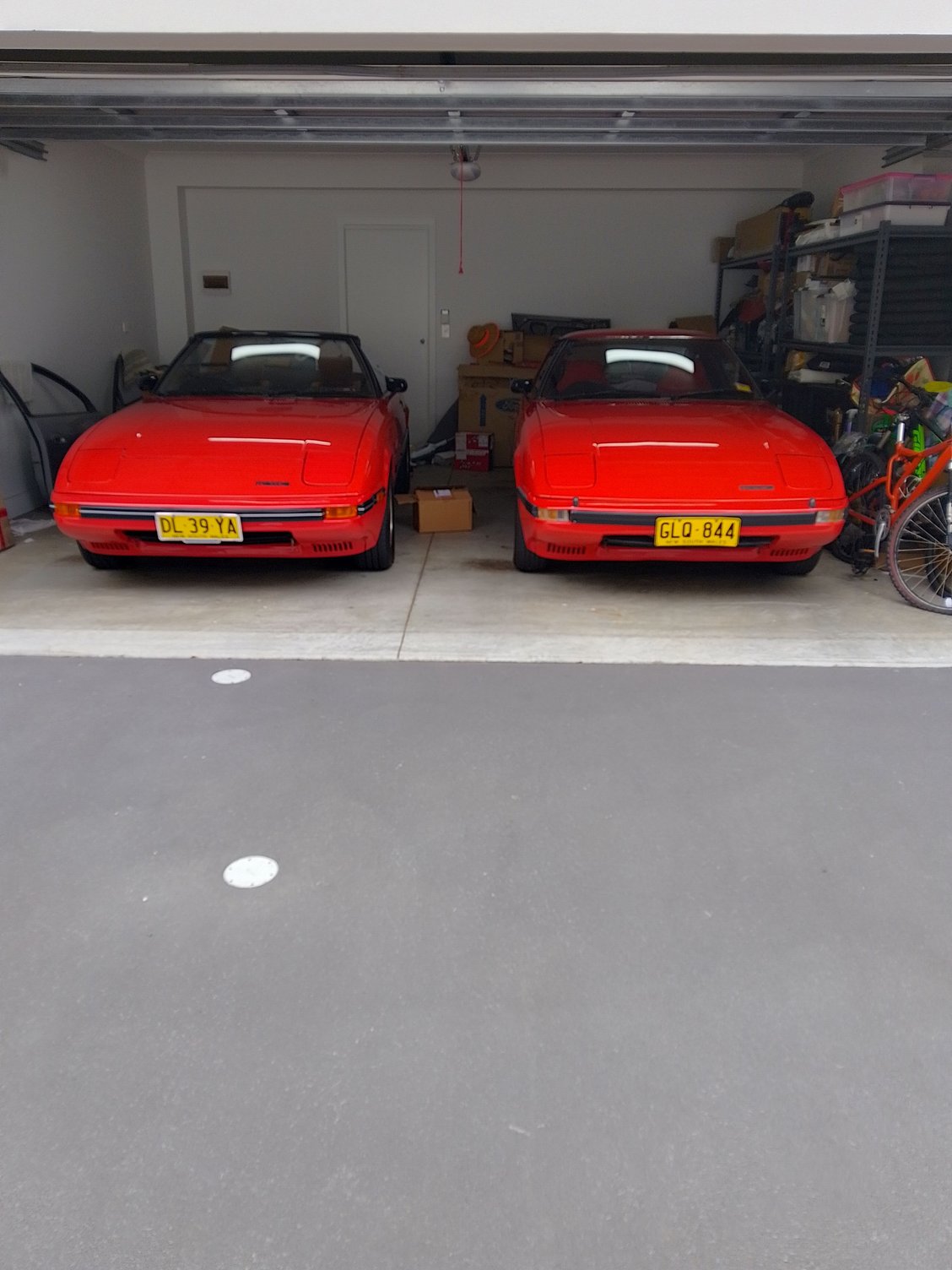 Breezy and the Coupe in the garage.  I wouldnt have imagined this a few years ago.  There is 5 years difference between the two cars.