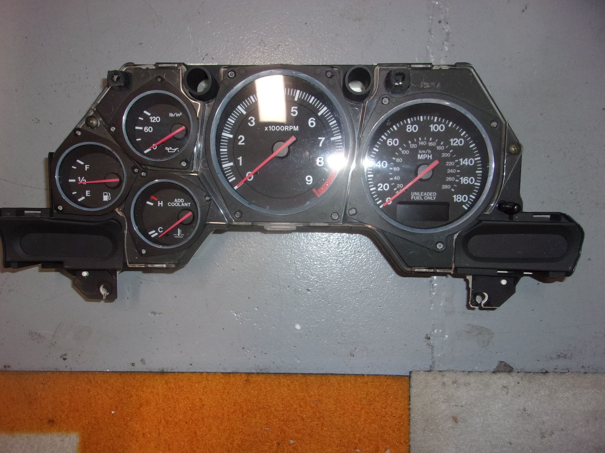 Interior/Upholstery - '93 Gauge Cluster - Used - 1993 to 1995 Mazda RX-7 - Murfreesboro, TN 37130, United States