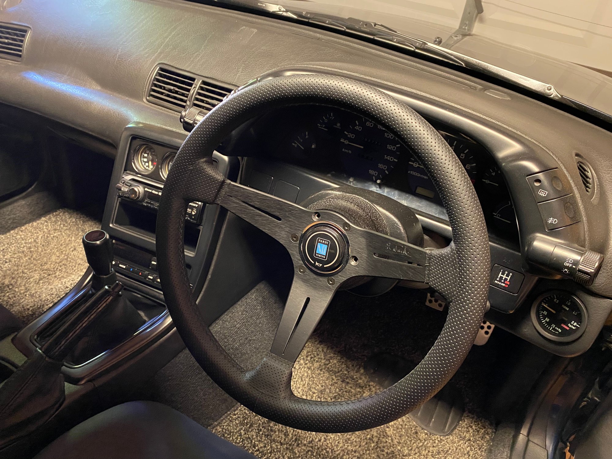 Miscellaneous - Authentic Nardi 350mm Deep Corn leather steering wheel with horn button. - Used - All Years Mazda RX-7 - Prince Frederick, MD 20678, United States