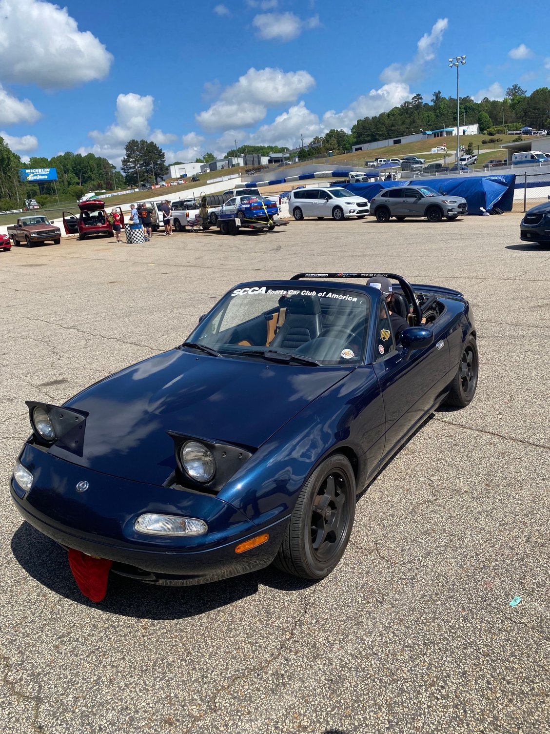 And For the first time I got to sit in a NA miata The owner said it was a STO addition I don�t know. My honest is that well but Supposedly, They�re more uncommon. It�s weird sitting in a car that�s smaller than my own 