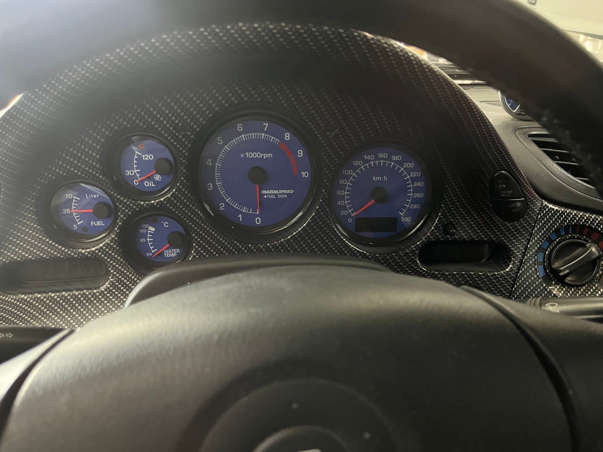 Interior/Upholstery - Mazdaspeed 300 km Blue Cluster for sale Mint - Used - 1993 to 2002 Mazda RX-7 - Miami, FL 33166, United States